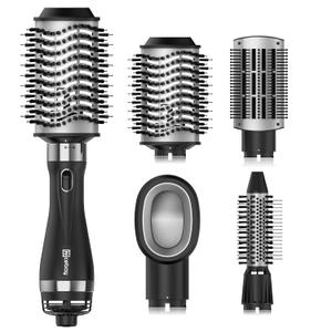 Nicebay Hair Dryer Brush Blow Dryer Brush in One, Hot Air Brush Set for Straightening/Drying/Curling, Oval Brush, Multi-Temperature Settings, Detachable Design for Women