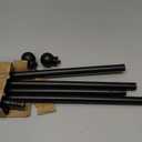 ENJOYBASICS Blackout Curtain rod for windows 66 to 120, Wrap Around Curtain Rods for Bedroom, Living Room, Adjustable from 30 to 129 Inches, Bronze