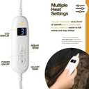 Medical king Heated Blanket, Machine Washable Extremely Soft & Comfortable Electric Blanket Throw Fast Heating with Hand Controller 10 Heating Settings & auto Shut-Off (Brown, 50 x 60)