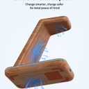 JoyGeek 3 in 1 Charging Station for Apple Devices, Wireless Charger Stand for iPhone 17/16/15/14/13/12/11/SE/X Pro Max Plus - Apple Watch 11/10/9/Ultra 2/8/SE/7/6/5 - AirPods Pro 2/3/2