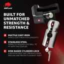 AMPLock U-BRP2516 2 5/16", Heavy Duty Trailer Lock for 2 5/16" Coupler, RV Camper Hitch Lock, Receiver Hitch Accessories, Fast Push System, Rust Resistant Finish, Long Term Outdoor Use