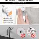 LazBlinds No Drill Roman Shades for Windows, Cordless Blackout Window Shades with UV Protection, Polyester Fabric for Bedroom & Living Room, 32" W x 64" H, Beige