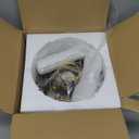 Kaniker Crystal Chandelier Gold Pendant Light Fixtures Modern Crystal Pendant Light for Kitchen Island D7.5'' Black and Gold Chandelier for Dining Room Bedroom Living Room Hanging Light with a Bulb, D19-Black