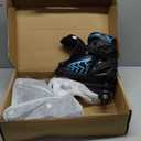 Kids Roller Skates for Boys Girls Child, Adjustable 4 Sizes Quad Roller Skates for Kids and Youth with Light Up Wheels for Sports (Red & Blue),Size: Large (4-7 US)