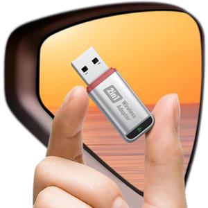 Wireless CarPlay Adapter Support Apple CarPlay & Android Auto 2025, 2-in-1 USB A & USB C Mini Bluetooth Dongle Convert Wired to Wireless Compatible with iPhone & Android Fast Stable Connection (Silver)