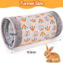 ZENFUN 2 Packs Guinea-Pig Rabbit Tunnel Pet Fun Tunnel, Bunny Tunnel,Tube Pet Hideaway, Bunny Hamster Hideout Small Animal Activity Tunnels Hideaway Accessories for Dwarf Rabbits Kitty