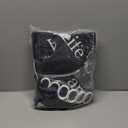 juwute 4Pcs Family Shower Curtain Sets with Non-Slip Rugs, Toilet Lid Cover and Bath Mat, Black Home Bathroom Decor Set Accessories Waterproof Shower Curtains with 12 Hooks, 72 x 72 Inch