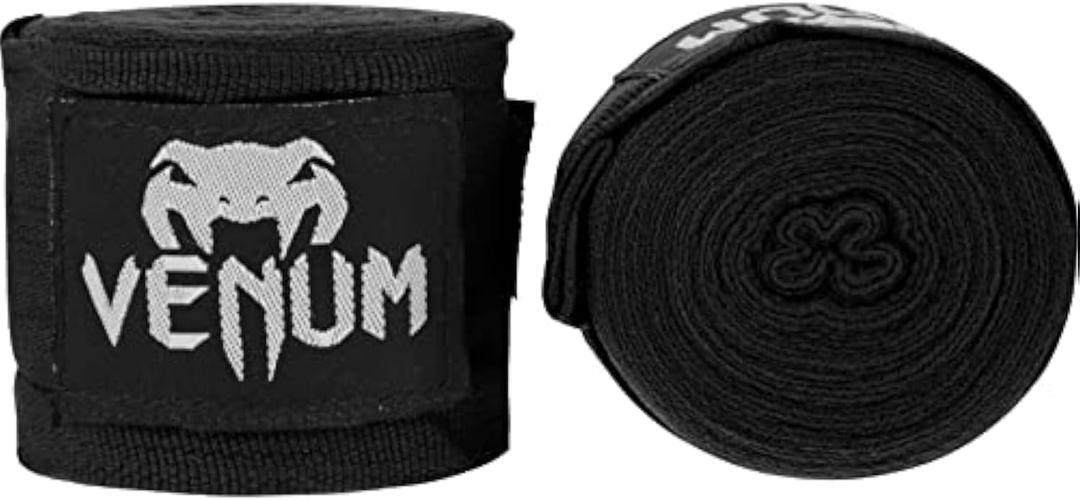 Venum Boxing Hand Wraps (180 inch, Black)