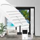 Portable Sliding Door Air Conditioner Kit, New Upgrade Door AC KIT, Adjustable AC Sliding Door Vent Kit 16.9 Inches - 90 Inches, with 2pack 3m seal, Suit for 5.9''/15cm Exhaust Hose