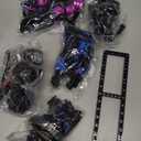 Sosuy Building-Block Race-Car Set, 1:18 Technical Model Kit 540 Pcs DIY Pull-Back Cyberpunk Toy for Boy Girl Kid Age 6+ Year, Birthday Gift for Teen Adult Display, Speed Super Sports Cars Bricks Icons