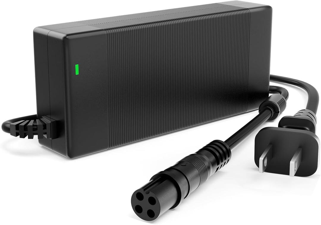 UL Listed 63V 2A Charger for Ninebot S/S-MAX/Mini PRO/Mini lite, 4 Prong 126W Power Supply Compatible with Ninebot by Segway Go Kart Kit, Gokart PRO, Gokart PRO 2 Lithium Battery Charger Power Adapter