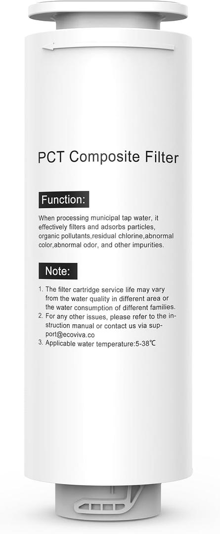 Ecoviva Replacement PCT Filter Cartridge for Reverse Osmosis System RO600