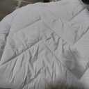 Sealy Luxury 100% Cotton Soft Top Layer, High Loft Comfort EternaLoft Fiberfill, Durable Stretch Corners Mattresses 18 Inches Deep Machine Washable Fitted Mattress Pad, Queen Size, White