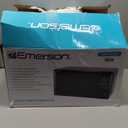 Emerson MW7302B Compact Countertop Microwave Oven with Touch Control, LED Display, 700W, 10 Power Levels, 6 Auto Menus, Glass Turntable and Child Safe Lock, 0.7 Cu., Ft. Black