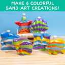 Made By Me Create Your Own Underwater Sand Art, Includes 6 Ocean-Themed Bottles, 8 Sand Colors, Glitter, & Funnel, Great Staycation or Group Activity, Party Idea, DIY Sand Art For Kids Ages 6, 7, 8, 9, Large