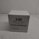 KIRE 100PCS Silver Plastic Plates - Heavy Duty White Disposable Plates with Silver Rim for Party/Wedding - Include 50Pcs 10.25inch Dinner Plates and 50Pcs 7.5inch Dessert Plates for Christmas