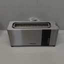Mueller UltraToast Full Stainless Steel Toaster 2 Slice, Long Extra-Wide Slots with Removable Tray, Cancel/Defrost/Reheat Functions, 6 Browning Levels with LED Display, Housewarming Gifts New Home