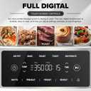 Nuwave Brio Plus 6-in-1 Air Fryer, 7-Qt Large Capacity, 50F400F Precise Temp Control, Non-Toxic PFAS-Free Nonstick, Air Fry, Bake, Roast, Toast, Dehydrate, Reheat, 100 Presets, Dishwasher Safe