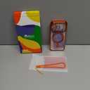 Meifigno Designed for iPhone 17 Pro Case 6.3", [Glitter Card & Wrist Strap] [Compatible with MagSafe] [2X HD Screen Protectors] Surround Raised Lens Protection for 17 Pro Case for Women,Cosmic Orange