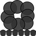 Gejoy Foldable Flying Disc Fans Bulk with Bags 9.8 Inch DIY Sublimation Handheld Cooling Fan Beach Flying Disc for Summer Outdoor Games Activities Birthday Wedding Party Favors (Black Color)