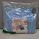 100-Pack 3x4 Blue Sheer Organza Gift Bags with Drawstring, Jewelry Candy Treat Wedding Party Favors Mesh Pouch