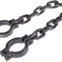 BinaryABC Plastic Wrist Shackles Prison Handcuffs Chain Links, Halloween Costume Party Trick Props