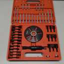 Harmonic Balancer Puller Kit, Adjustable 3-Jaw Puller for Removing Harmonic Damper Pulley Compatible with Chevy GM Chrysler Cadillac Ford, Forcing Screw Fits a 3/8" Square Drive