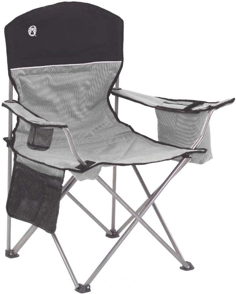 Coleman Cooler Quad Chair
 Oversized Portable Quad Deck Chair W/Cooler - Black/Grey (2000003082)