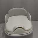 Orzbow 3-in-1 Toddler Potty Training Toilet | Baby Potty Chair, Toilet Topper Training Seat and Step Stool for Boys and Girls, Easy-to-Clean with Splash Guard and Lid, Grey (Gray)