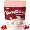JUYIHEAL Colostrum Gummies, 1000 mg Grass Fed Colostrum Chews Colostrum Supplement for Gut Health, Hair Growth, Beauty, and Immune Support, Cherry Flavor 60 Servings, Pack Of 2, BBD: 01-18-2027