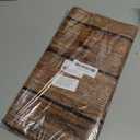 Irenare 8 Pcs Brown Wood Grain Tablecloths Rustic Plastic Table Covers for Rectangle Table, Vintage Farmhouse Tablecloth Decorations for Western Barn Birthday Wedding (54 x 108 Inches)