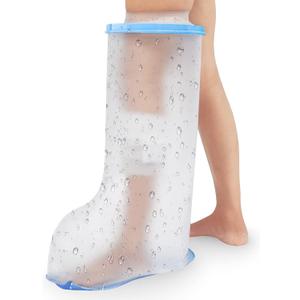 Waterproof Leg Cast Cover for Shower Adult, Cast Protector for Shower Leg Adult with Non-Slip Bottom, Leg Cast Bag for Shower Foot Cover for Shower After Surgery Reusable