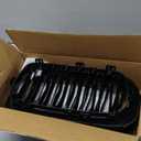 F15 Grill, Front Kidney Grille for 2014-2018 X5 Series F15 2015-2019 X6 Series F16 X5M F85 X6M F86 (Double Slats Gloss Black Grills, 2pcs)