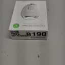 3-in-1 Electric Nail Clipper for Baby & Adults, USB Rechargeable Trimmer with LED Light, Polisher and Storage Container, Adjustable Speeds Nail Clipper for Kids, Seniors & Caregivers (Safe & Quiet) (White)