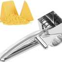 Cheese Grater, Stainless Steel Rotary Cheese Graters Shredder Handheld, Kitchen Grater for Cheese Ginger Vegetables