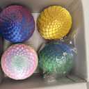 4 Pack 3D Printed Dragon Egg - Easter Basket Stuffers, Small Egg with Wings Dragon Inside, 3D Printed Fidget Toys, Surprise Toys for Gift, Desk Executive Pet