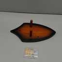 Queekay Wooden Sword Wall Mount Plaque Hanger for Katana Sword Display Stand for Wall Display Plaque with Hardware(Black Brown,Classic)