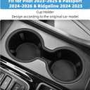 Cup Holder Fit for Honda Pilot 2023 2024 2025 & Passport 2024 2025 2026 Center Console Cup Holder Protection Interior Decoration for Honda Ridgeline 2024 2025 Accessories