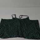 Ekouaer Womens Summer Casual Sleeveless Rompers Loose Spaghetti Strap Shorts Overalls Outfits 2025 Jumpsuits With Pockets (Large, Green Polka Dots)