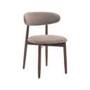 COLAMY Upholstered Open Back Dining Chair