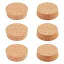 BENECREAT 6PCS Cork Bottle Stoppers, Durable Wooden Tapered Cork Plugs for Wine Beer Glass Bottle and DIY Craft Project, 2.8x2.52x0.78"