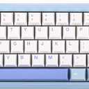 EPOMAKER HE65 MEC Wireless Mechanical Keyboard with Screen and Knob, 2ms Latency, RGB Backlight, Gasket Mount, Hot Swappable, N-Key Rollover (Blue/White)