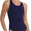 TYR Womens Durafast Elite Maxfit Swimsuit (Blue, 34/M)