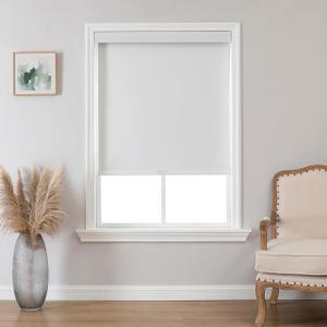 Joydeco 100% Blackout Roller Shades (Pro), 62" W x 96" H, White