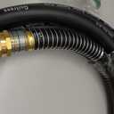 Guitrees Leader Garden Hose 15ft x 3/4", Heavy Duty Short Water Hose, Female to Female Fittings, Five Layered Braiding for Durability, 1000PSI Burst, 300PSI Working (Black)