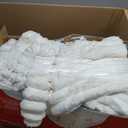 BEDELITE Fleece Throw Blanket for Couch - 300GSM Soft & Warm Fluffy Cream White Blanket, Decorative and Giftable Striped Blankets for Women, Men, 50"x60"