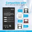 3DS XL Battery,3.7V 1750mAh High Capacity Replacement Battery for Nintendo 3DSXL/New 3DSXL/ 3DS LL/New 3DS LL Console,Includes Tool Kit