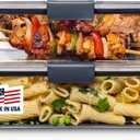 Rubbermaid Brilliance BPA-Free Food Storage Containers with Lids, Airtight Clear Set of 2 (9.6 Cup), Ideal for Lunch, Meal Prep, and Leftovers