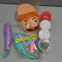 Kids Little Dentist Play Dough Set Toy Doctor Drill and Fill Playset Playdough Toy Set