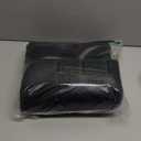 Buganda Memory Foam U-Shaped Contour Toilet Rugs, Non Slip Absorbent, Thick Soft Washable Bathroom Mat, Floor Carpet Bath Rugs Mat for Toilet Base (24" x 20", Black)